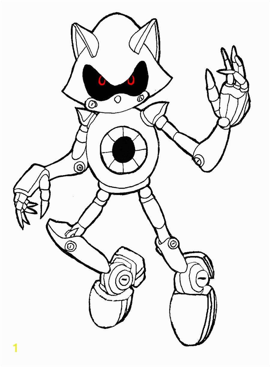 Metal sonic lineart