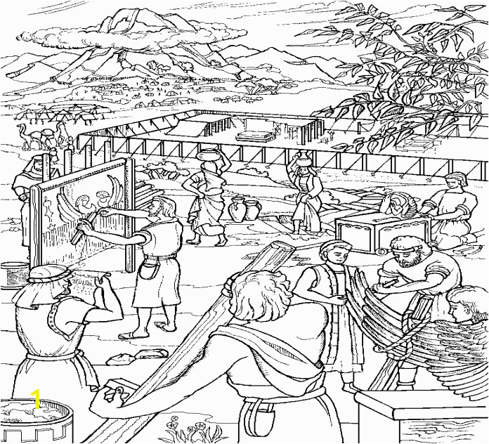 Moses and the Tabernacle Coloring Page Moses and the israelites Build the Tabernacle Coloring