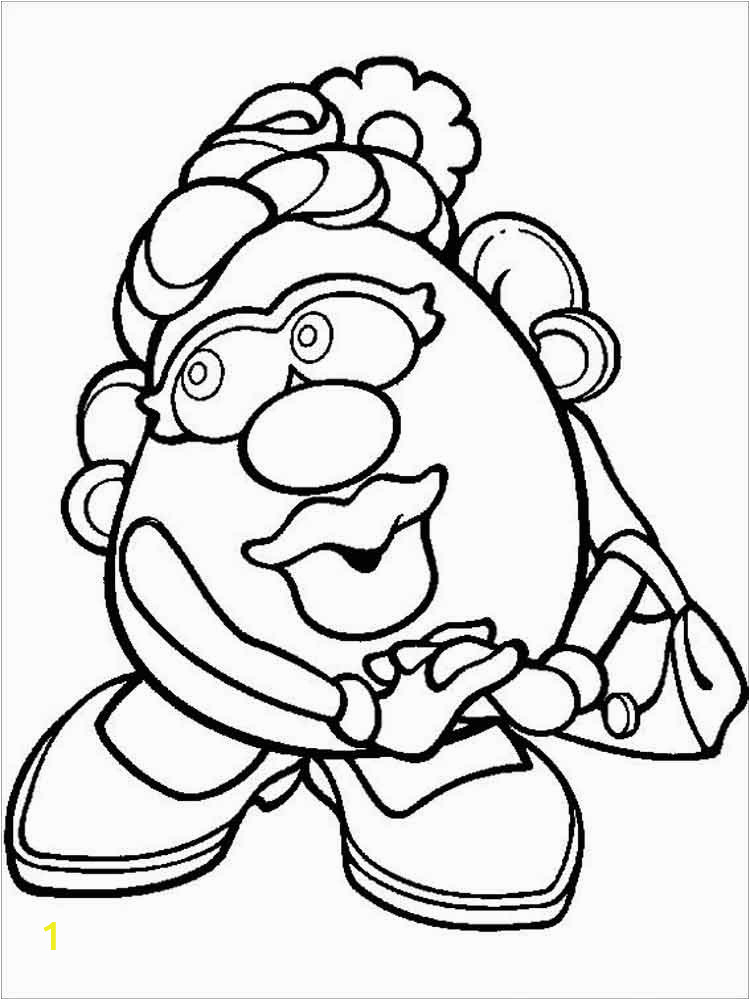 Mr and Mrs Potato Head Coloring Pages Mr Potato Head Coloring Pages Free Printable Mr Potato