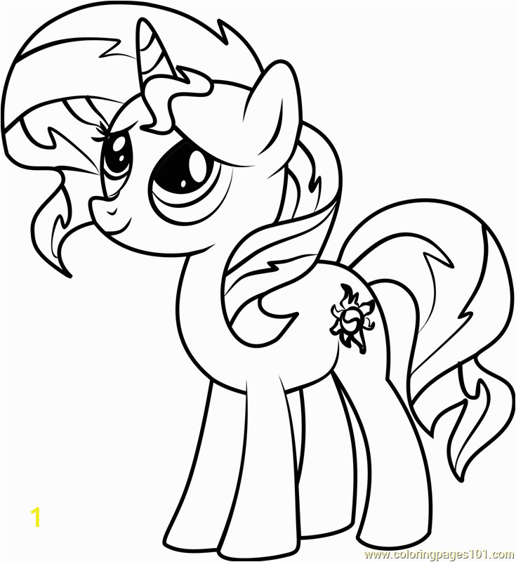 sunset shimmer pony coloring page