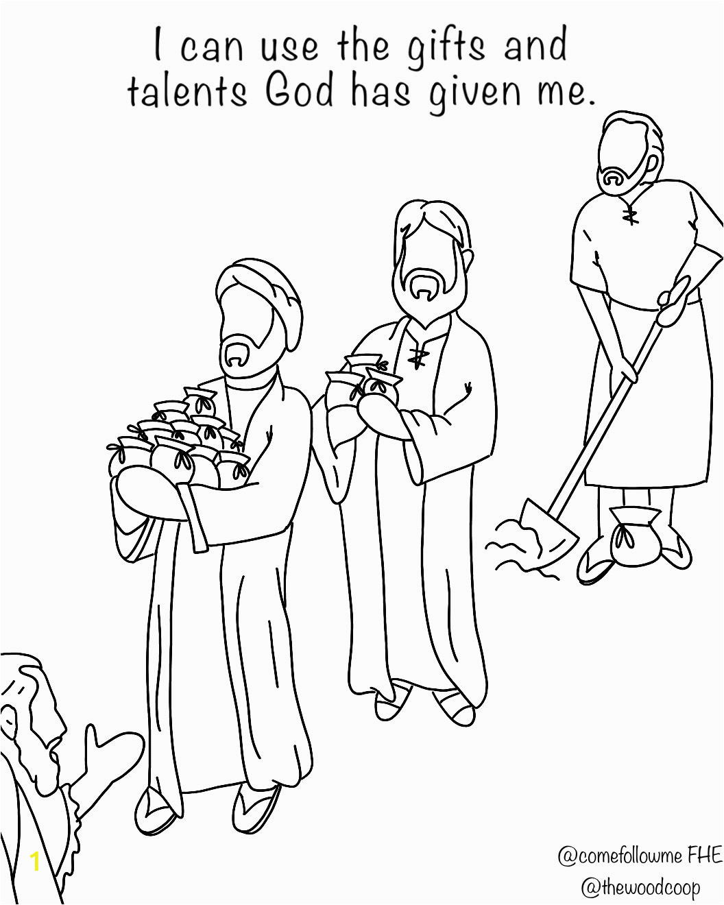Parable Of the Talents Coloring Page the son Of Man Shall E Talents