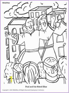 Paul Taught In athens Coloring Page Paul and Silas Preaching