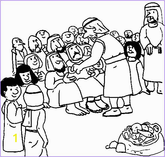 Printable Coloring Pages Of Jesus Feeding the 5000 13 Elegant Jesus Feeding 5000 Coloring Page Stock