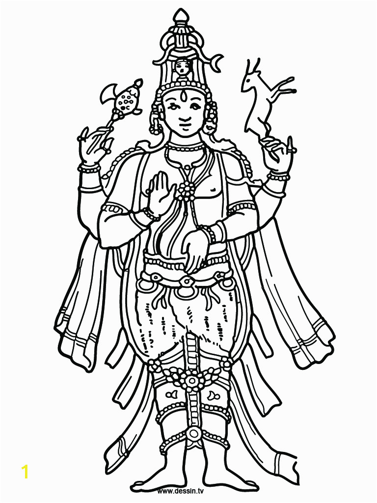 shiva coloring pages