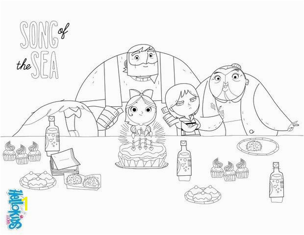 Song Of the Sea Coloring Pages song Of the Sea Birthday Party Coloring Pages Hellokids