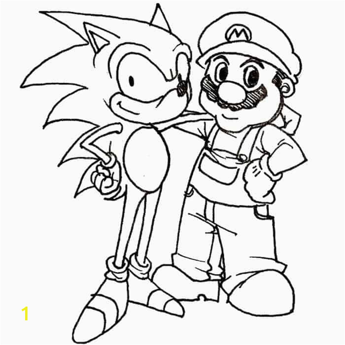 Sonic and Mario Coloring Pages to Print | divyajanani.org
