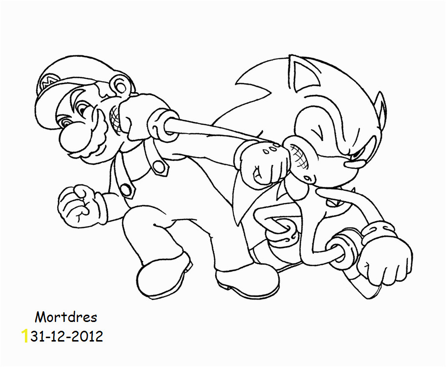 Sonic And Mario Coloring Pages To Print