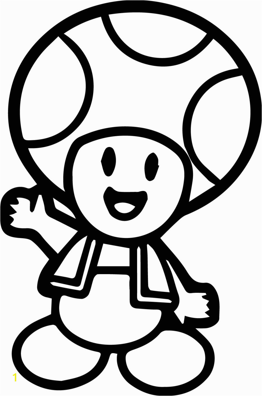 Super Mario Brothers toad Coloring Pages toad Mario Drawing at Getdrawings