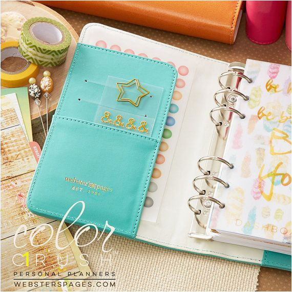 Webster S Pages Color Crush Personal Planner Kit Light Teal Color Crush Personal Planner Kit Undated