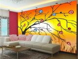 3d Effect Wall Mural Qualität Garantiert Print Mural Wall Full Tree Flowers