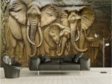 3d Elephant Wall Mural Us $8 85 Off Beibehang Custom Wallpaper 3d Embossed Golden Reliefs Elephant Modern Abstract Art Wall Painting Living Room Bedroom Wallpaper In