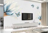 3d Embossed Wall Murals Custom Wallpaper 3d Stereoscopic Embossed Blue Hd Flowers Oil Painting Modern Art Wall Mural Living Room Bedroom Wallpaper to Wallpaper