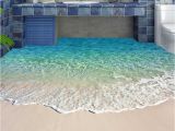 3d Wall and Floor Murals Custom Self Adhesive Floor Mural Wallpaper 3d Seawater
