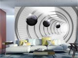 3d Wall Murals for Bedrooms Wall Mural Futuristic Tunnel