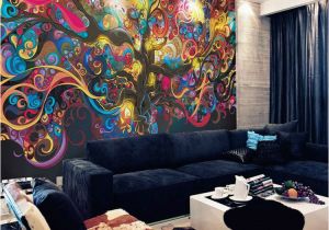 3d Wall Murals India Tree Of Life Wallpaper Psychedelic Wallpaper Custom 3d