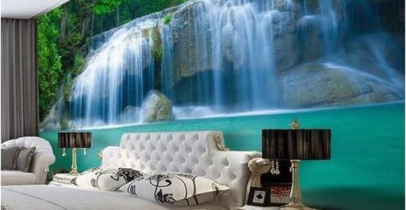 3d Waterfall Wall Mural 3d Waterfall Pool Design Wallpaper for Walls Wall Mural