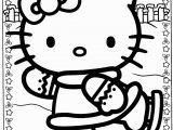 A Coloring Page Of Hello Kitty Hello Kitty Christmas Coloring Pages 1