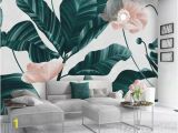 A Perfect Day Wall Mural Floral Wallpaper Tropical Leaf Wall Mural Flower Wall Art Tropical