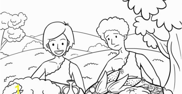 Abel and Cain Coloring Pages Kain Und Abel Ausmalen Cain and Abel Coloring Pages