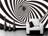 Abstract 3d Wall Murals 3d Zebra Stripes Swirl Modern Abstract Wallpaper Mural