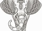 Abstract Elephant Coloring Pages for Adults Elephant Abstract Doodle Zentangle Paisley Coloring Pages Colouring