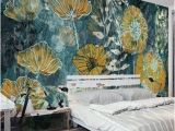 Abstract Wall Mural Ideas Fantasy Fresh Blue Background Abstract Floral Pattern Gesang Flower