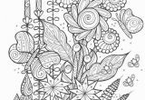 Adult Coloring Page butterfly butterflies and Bees Adult Coloring Page