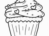 Adult Coloring Pages Cupcakes Icolor "cupcakes" Cupcake with Sprinkles & Tiny Hearts 564