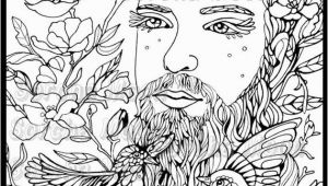 Adult Coloring Pages for Men Bearded Man Coloring Page for Adults Products