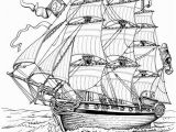 Adult Coloring Pages Nautical Full Rigged Ship Ships