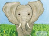 African Safari Wall Murals Elephant African Savanna Safari Zoo Animals Kids by Artbybeckieann