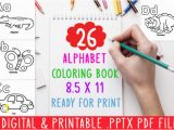 Alphabet Coloring Sheets A-z Pdf 26 Alphabet Coloring Book A Z for Kids