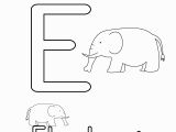 Alphabet Colouring Worksheets for Kindergarten Letter E Coloring Worksheet for Kids In Preschool or