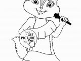 Alvin and the Chipmunks Coloring Pages to Print Alvin and the Chipmunks Brittany Coloring Pages for Kids