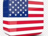 American Flag Wall Mural Lossy Square Icon 3d Usa Flag 3d Png Image with