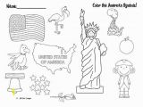 American Symbols Coloring Pages for Kids "color the American Symbols" Free Patriotic Printable