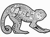 Animal Coloring Pages Hard Free Coloring Page Coloring Difficult Monkey A Coloring Page with A