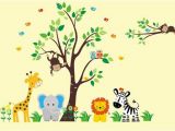Animal Murals for Nursery Nursery Wall Decal Safari Nursery theme Jungle Nursery theme