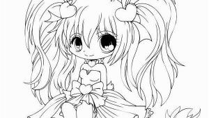 Anime Coloring Pages Easy Cute Chibi Anime Bunny Girl Coloring Page