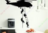 Army Wall Murals Free Shipping New Helicopter Army Sticker Adhesive Vinly Wall Art