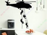 Army Wall Murals Free Shipping New Helicopter Army Sticker Adhesive Vinly Wall Art