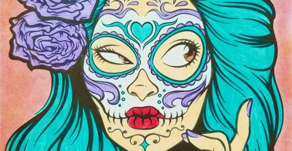 Art with Edge Sugar Skulls Pages Colored Crayola Art with Edge Sugar Skulls Dayofthedead 💀