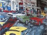 Automotive Wall Murals This Wall Mural is A Tribute to the Age Of Muscle Cars and Features
