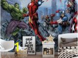 Avengers Full Size Wall Mural 19 Best Boys Room Wall Murals for Wall Images In 2019