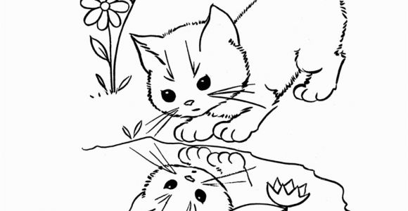 Baby Cat Coloring Pages Cute Cat Coloring Pages 04