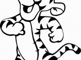 Baby Winnie the Pooh and Tigger Coloring Pages Baby Tigger Dance Coloring Page