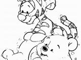Baby Winnie the Pooh and Tigger Coloring Pages Tigger and Pooh Coloring Page Coloring Home
