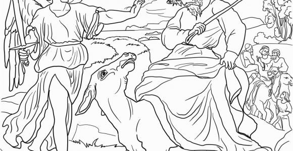 Balaam and His Donkey Coloring Page 301 Moved Permanently