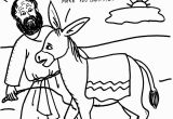 Balaam and His Donkey Coloring Page Balaam’s Donkey Talks Coloring Sheet