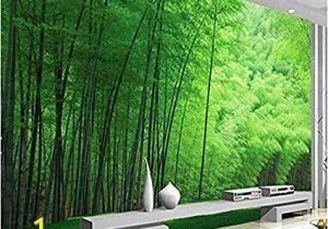 Bamboo forest Wall Mural Sykdybz Nature Green Bamboo for Living Room Wall Art Decor